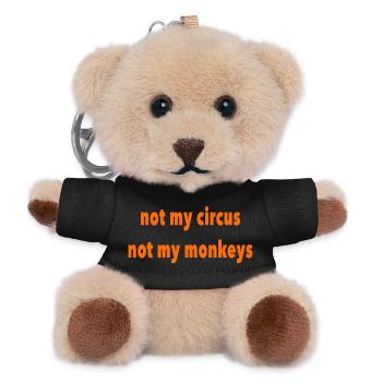not my circus - Teddy Schlüsselanhänger - Schwarz - Vorne