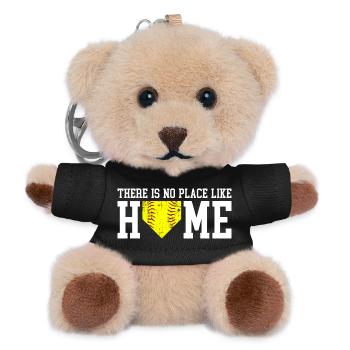 There is no better place than Home Girls Softbal - Teddy Keyring - black - Front