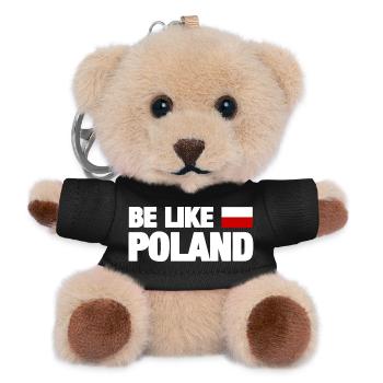 Be Like Poland - Teddy Keyring - black - Front