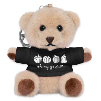 Pumpkins Illustration with Text LARP - Teddy Keyring - black - Front