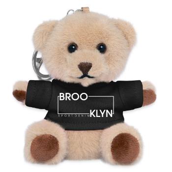Stilvolles Brooklyn Sporttrend Design - Teddy Schlüsselanhänger - Schwarz - Vorne