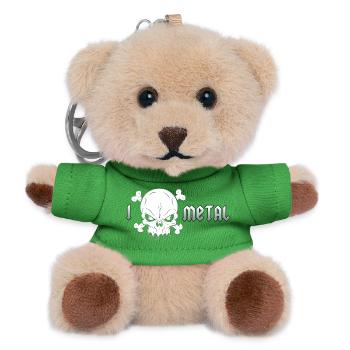 Extreme Metal Skull - Teddy Keyring - green - Front