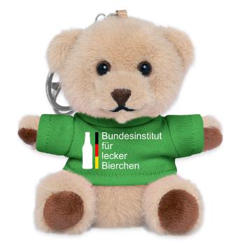 Bundesinstitut für Lecker Bierchen - Teddy Schlüsselanhänger - Grün - Vorne