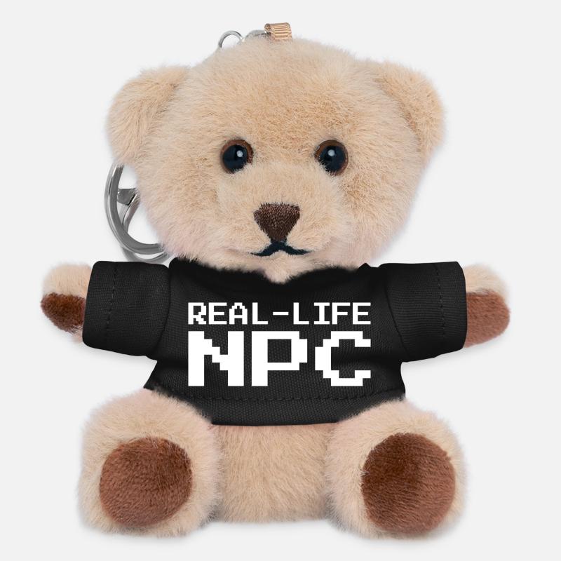 Real Life NPC Gaming - Teddy Schlüsselanhänger - Schwarz
