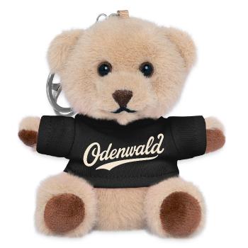 Odenwald Schriftzug Retro - Teddy Schlüsselanhänger - Schwarz - Vorne