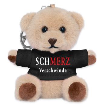 SCHMERZ VERSCHWINDE - Teddy Schlüsselanhänger - Schwarz - Vorne