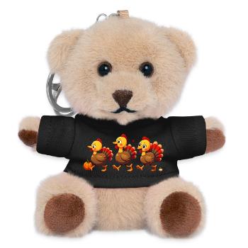 Bébé dinde de Thanksgiving - Porte-clés ourson - noir - Devant