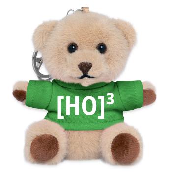 Ho Ho Ho lustige Weihnachten - Teddy Schlüsselanhänger - Grün - Vorne