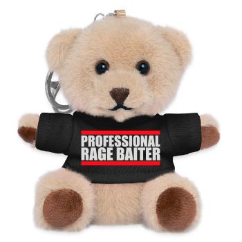 Professional Rage Baiter Troll Aufmerksamkeit Spaß - Teddy Schlüsselanhänger - Schwarz - Vorne