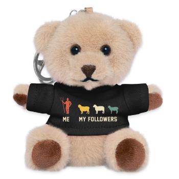 Moutons moi et mes partisans, cadeau pour l’amoureux des moutons - Porte-clés ourson - noir - Devant