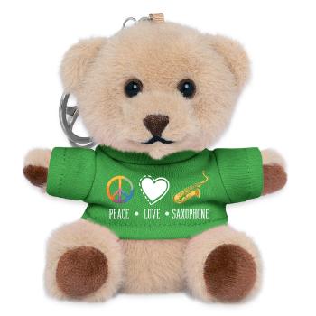 Saxofon - Teddy Schlüsselanhänger - Grün - Vorne