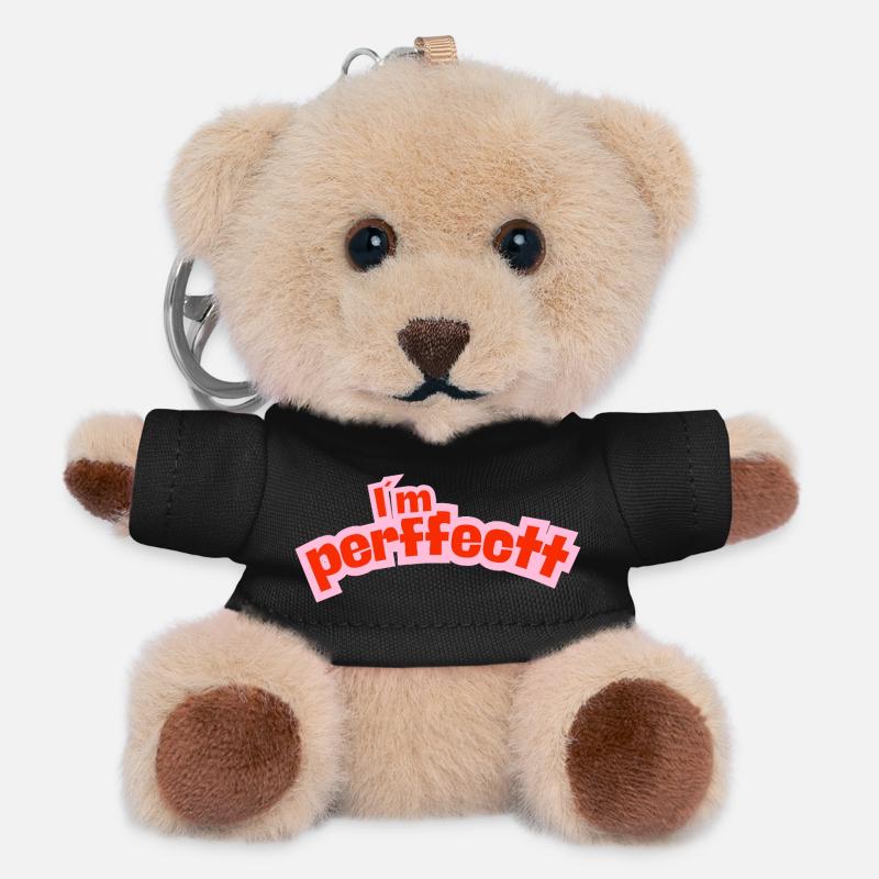 Perfect pink - Teddy Keyring - black