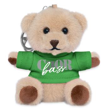 Basse de chœur - Porte-clés ourson - vert - Devant