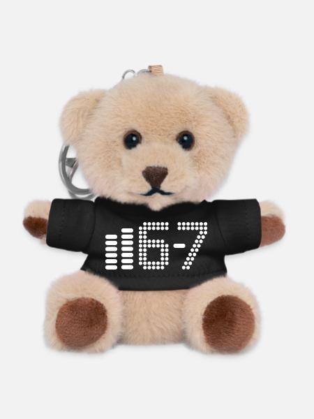 67 - Teddy Keyring - black