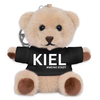 Kiel Anker Design - Maritimer Style Norddeutschlan - Teddy Schlüsselanhänger - Schwarz - Vorne