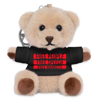 Free Speech Markets People Libertarian Freedom Logo - Teddy Keyring - black - Front