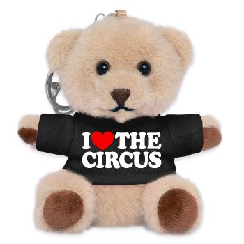 I love the circus - Teddy Keyring - black - Front