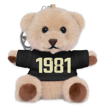 Jubilee 1981 - Teddy Keyring - black - Front