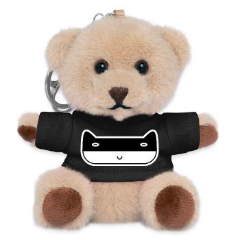 Cat Thug - Teddy Keyring - black - Front