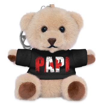 Daddy Canada Flag Vintage Dad - Teddy Keyring - black - Front
