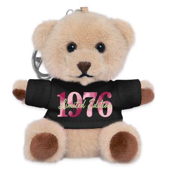1976 Limited Edition Vintage Birthday - Teddy Keyring - black - Front