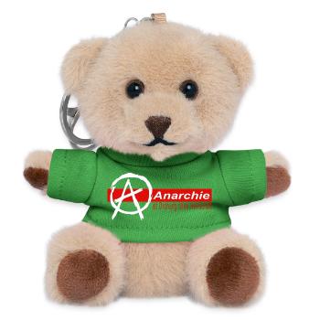 Anarchie ist Ordnung ohne Herrschaft (white) - Teddy Schlüsselanhänger - Grün - Vorne