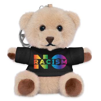 No Racism - Teddy Schlüsselanhänger - Schwarz - Vorne