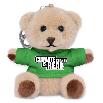 Climate Change Is Real Klimawandel Wissenschaft - Teddy Schlüsselanhänger - Grün - Vorne