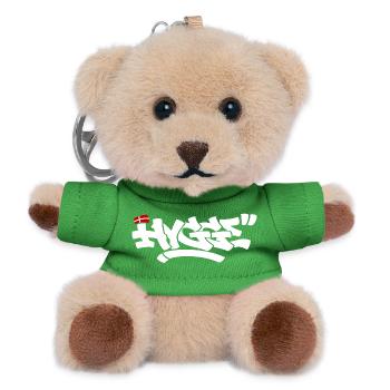 Hygge - Porte-clés ourson - vert - Devant
