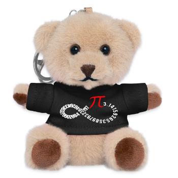Infinite Pi Digits Ouroboros - Teddy Keyring - black - Front