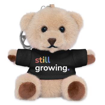 Still Growing Pride Rainbow Minimalist - Teddy Keyring - black - Front