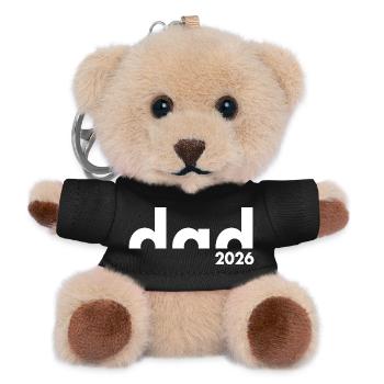 Dad Est. 2026 | Vater | Vatertag - Teddy Schlüsselanhänger - Schwarz - Vorne