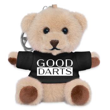 Dart-Good_Darts - Teddy Schlüsselanhänger - Schwarz - Vorne