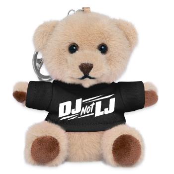 Veranstaltungstechnik DJ not LJ - Teddy Schlüsselanhänger - Schwarz - Vorne