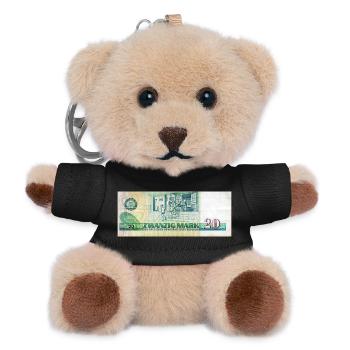 20 mark der ddr - Teddy Schlüsselanhänger - Schwarz - Vorne