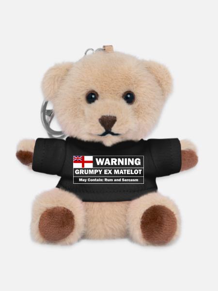Grumpy Ex-matelot - Teddy Keyring - black