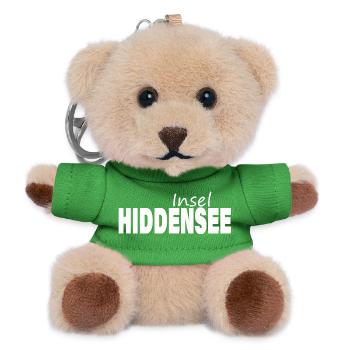 Insel HIDDENSEE - Teddy Schlüsselanhänger - Grün - Vorne