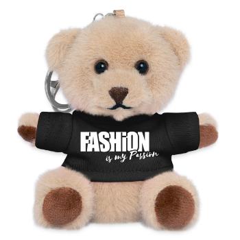 FASHION is my passion - Teddy Schlüsselanhänger - Schwarz - Vorne