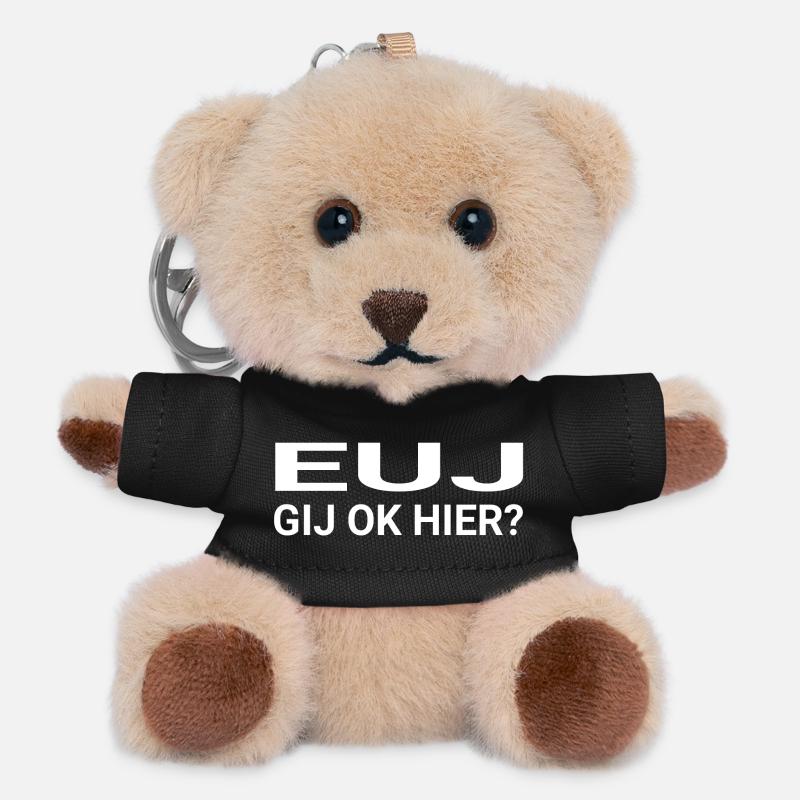 EUJ vous ok ici - Porte-clés ourson - noir