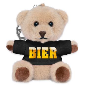 Fest Bier Oktober Wiese  - Teddy Schlüsselanhänger - Schwarz - Vorne