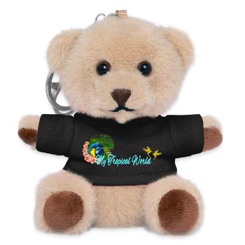 papageienkopf, my tropical world - Teddy Schlüsselanhänger - Schwarz - Vorne
