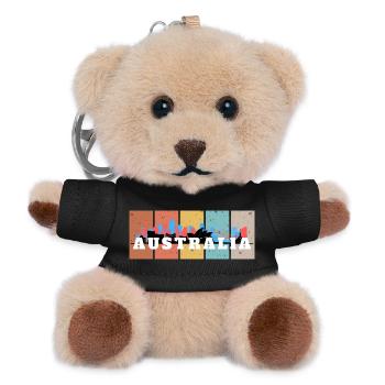 Australia Skyline Panels - Teddy Schlüsselanhänger - Schwarz - Vorne