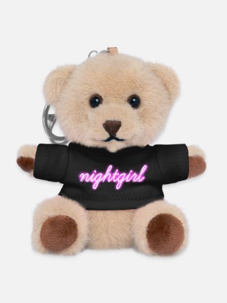 Nightgirl - Teddy Keyring - black