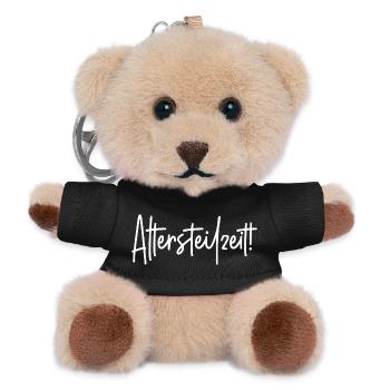Altersteilzeit - Teddy Schlüsselanhänger - Schwarz - Vorne