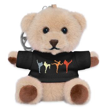 Vintage Kickboxer - Teddy Keyring - black - Front