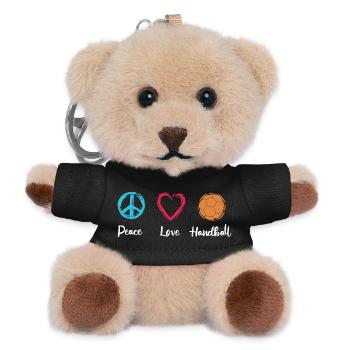 Paix Amour Handball - Porte-clés ourson - noir - Devant