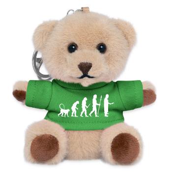 Entwicklung eines Metzgers - Teddy Schlüsselanhänger - Grün - Vorne