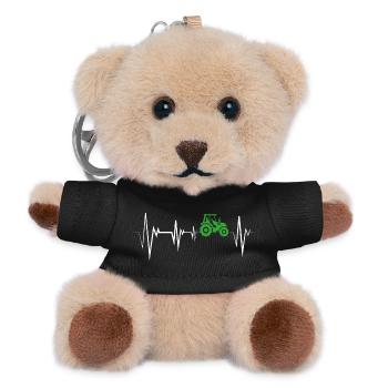 Heartbeat Tractor Builder - Teddy Keyring - black - Front