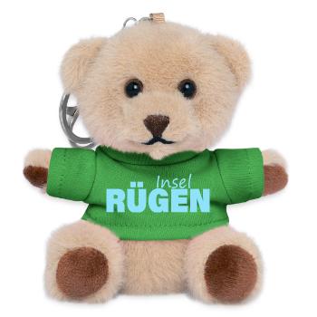 INSEL RÜGEN - Teddy Schlüsselanhänger - Grün - Vorne