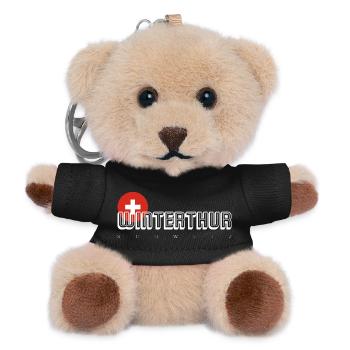 Winterthur Swiss City Crest Tee - Teddy Keyring - black - Front